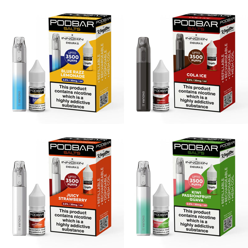 The Podbar Salts x Innokin Disposable Vape Pods